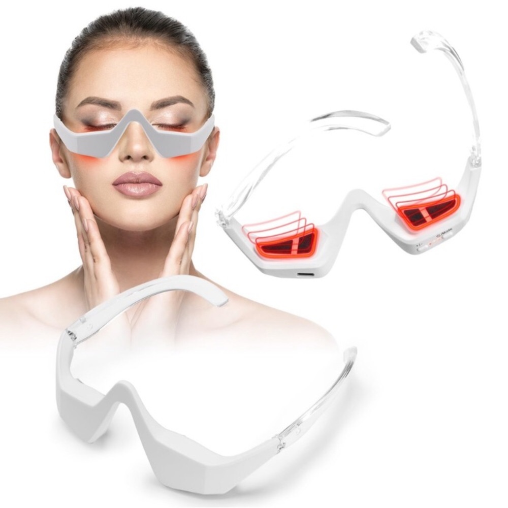 Under Eyes Red Light Massager Glasses Microcurrent Beauty Device